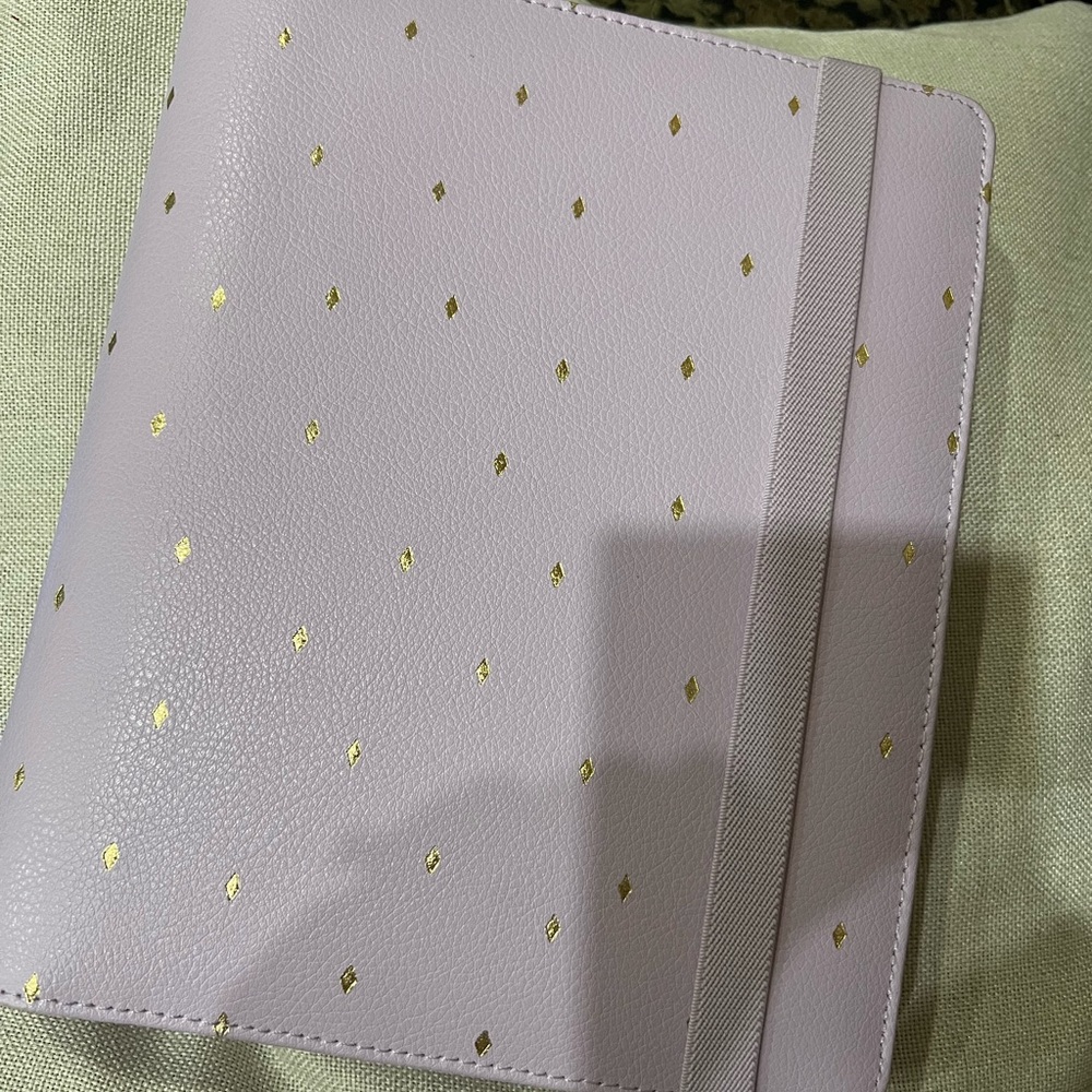 Kikki K A5 (large) lavender and gold planner